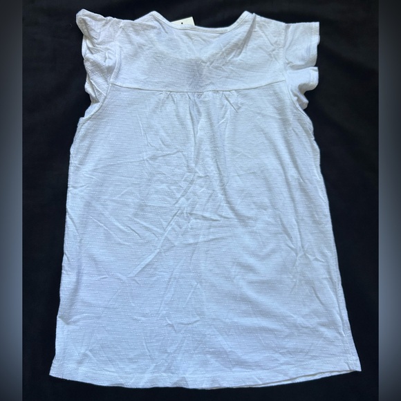 Style & Co. White Ruffle Knit Top - Picture 3 of 4